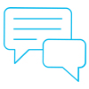two way texting icon